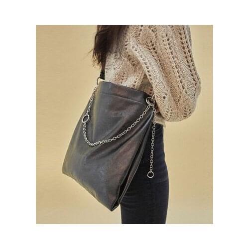 Women Handbag 2019 Big PU Leather Bag Soft Black Office Ladies Work Sling Shoulder Bags Large Capacity Shopper Tote Purses A4