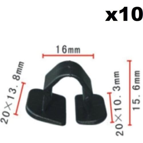 10X Clip Insulator Cover Clip Attaching Bonnet Seal FORVW Caddy, Golf, Passat, Polo, Sharan. Vento Bonnet OEM: 86786384901C