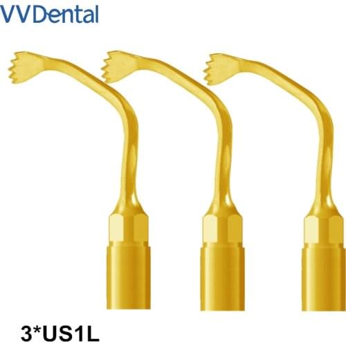 3pcs Us1l Bone Cutting Tip For Woodpecker Ultra-surgery, Mectron Piezosurgery Dental Surgery Equipment