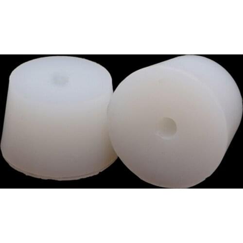 594C 2 Pcs Silicone Rubber Plug Stopper With Hole Airlock Bubbler Valve Wine Brew