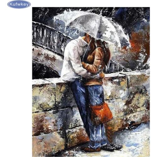 5d Diy Diamond Painting,square Diamond Rhinestones Cross Stitch Kit Diamond Embroidery Mosaic Lovers kiss Needlework crafts