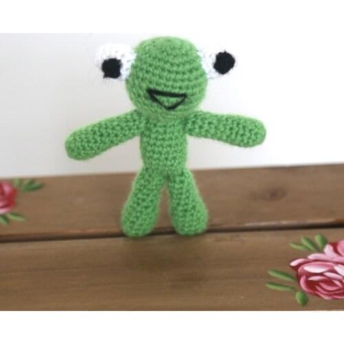 Amigurumi frog Stuffed Animal Toy Newborn Photo props Newborn Frog Doll Pattern Gift for Baby Christmas gift