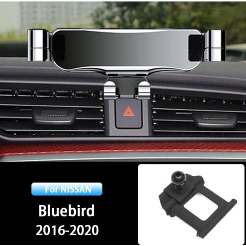Car Mobile Phone Holder For Nissan Bluebird 2016 2017 2018 2019 2020 Air Vent Stand GPS Gravity Navigation Bracket Accessories