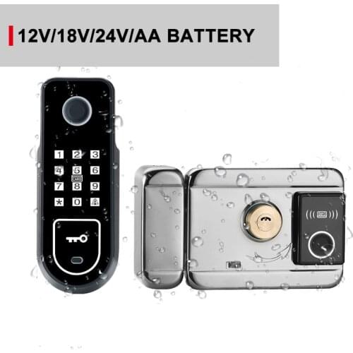 Wireless and Biometric Locks Apartment Fingerprint Lock Easy Install Smart Door Lock AA Battery Lock