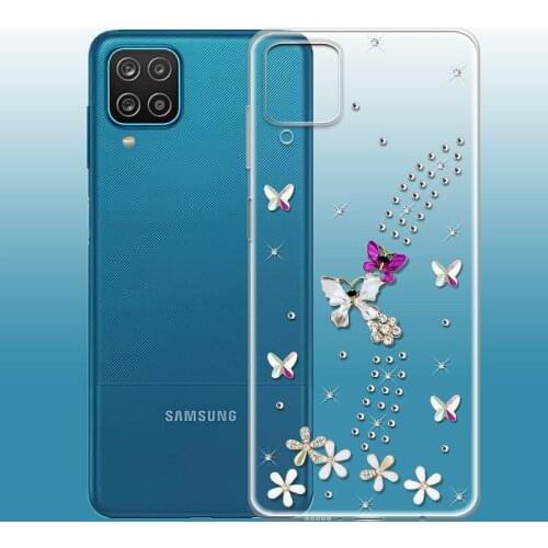 Glitter DIY Silicone Phone Case For Samsung galaxy A12 A42 A52 A72 A32 5G M02S A02S M31s Matte Soft Tpu Back Cover Fundas Coque