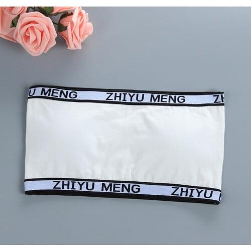 Gift Girl Bra Teen Crop Top Underwear Vest Racerback Puberty Sport Training Bras Letter Streetwear Tube Top New Year 7-14Y 10 9