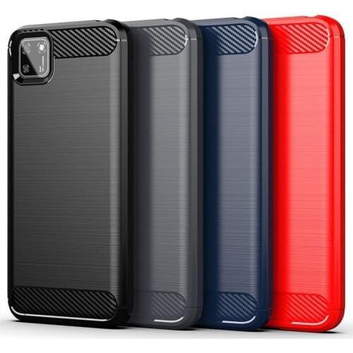 For Huawei Honor 9S Case Luxury Carbon Fiber Skin Soft Silicone Cover ShockProof Case For Huawei Honor 9S Honor9S Phone Cases