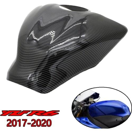 ForYamaha YZF R6 2017 2018 2019 2020 YZFR6 Carbon Fiber Fuel Tank Cap Smooth Fairing Motorcycle Accessories
