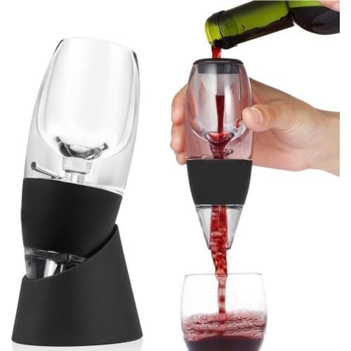 Wine Aerator Decanter Filter Red White Wine Flavour Enhancer Portable Wine Stoppers for Family Party Banquet Bar Accessories