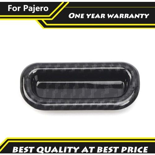 For Mitsubishi Pajero 2007-2021 Skylight Gear Trim Clearstory Switch Cover Carbon Fiber Decoration Panle Color Car Accessories