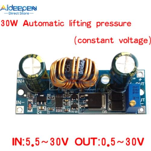 5.5V-30V to 0.5V-30V 3A 30W Adjustable Step Up Down Buck Boost Converter Power Supply Module Voltage Regulator