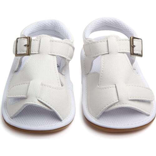 0-18M pu upper baby boy sandals anti slip flat with newborn sandals baby boy summer shoes soft sole F17