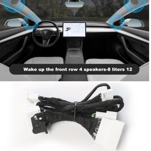 For Tesla Model 3 2020 2021 Audio Upgrade Line Modification Speaker Line Unlock Line 8 liters 12 Activation Line Dedicated