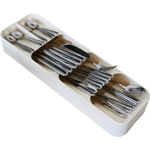 Modern Decobella Drawers Inside The Spoon Holder 5 Compartments-White organizer storage box органайзер rangement коробка для хранения