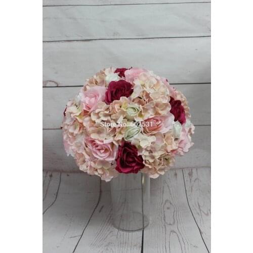 SPR!!Free shipping!10pcs/lot 40CM wedding road lead artificial flower ball table flowers centerpiece flower balls decoration