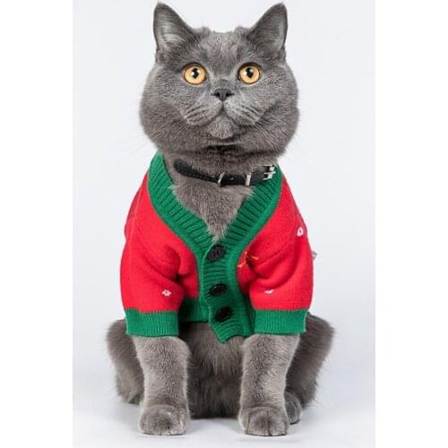 New Cat Clothes Small Cats Vest Casual Warm Kitten Shirt
