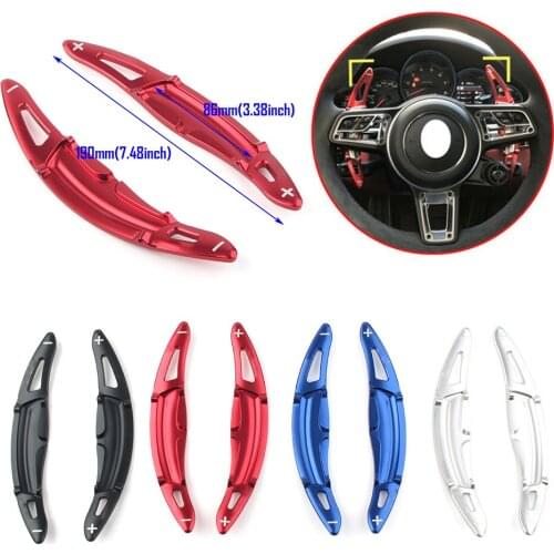 Steering Wheel Gear Shifter Shift Paddle For Porsche Macan Cayenne Porsche 911 Carrera 991 Boxster/Cayman 718 Panamera 2016-2018