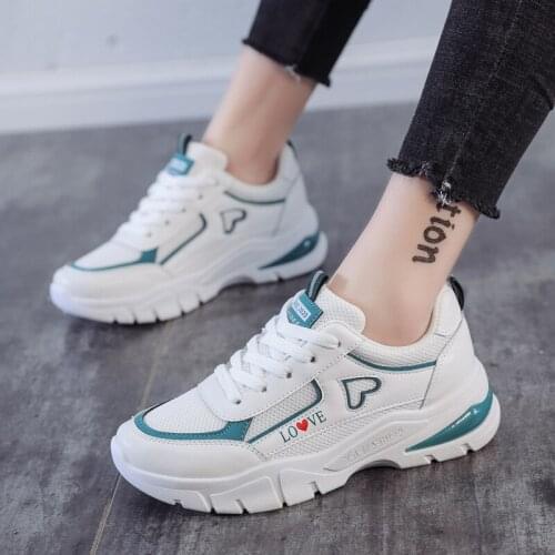 Women Vulcanize Shoes Casual Fashion 2021 New Woman Comfortable Breathable White Flats Female Platform Sneakers Chaussure Femme