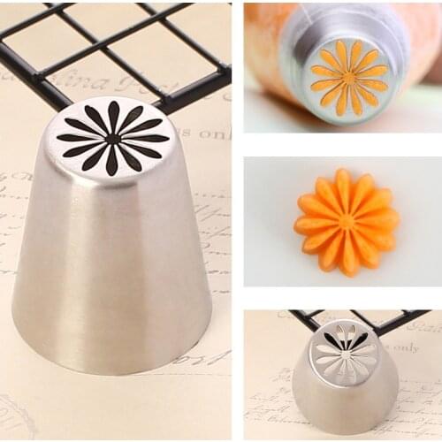 Multi Purpose Silver DIY Baking Tools Kitchen Accessories Fondant Cake Decoration 1Pcs Stainless Steel Pastry Nozzle