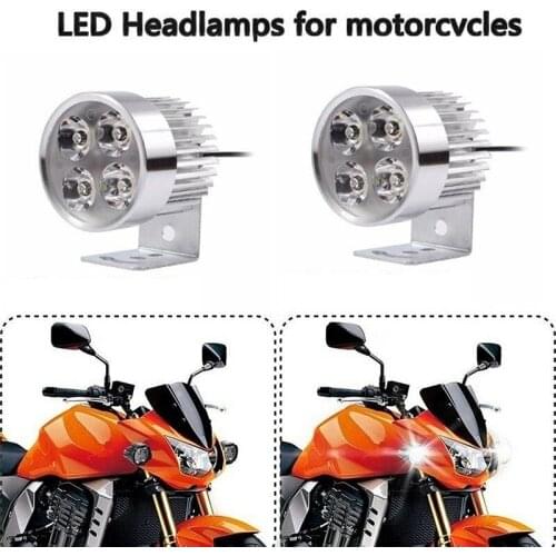 1pcs Universal 4 W Motorcycle Led Headlight Spot Light 12-85v Drl Driving Fog Headlamps Waterproof 1200lm 6000k
