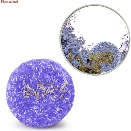 100% Pure Hair Shampoos Handmade Hair Shampoo Soap Lavender Shampoo Bar Oil-control Anti-Dandruff Off Hair Care Tools