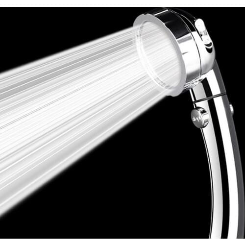 3 Spary Handheld Shower Head Setting with ON/OFF Pause Switch Water Saving Adjustable Luxury Spa High Pressure shower head
