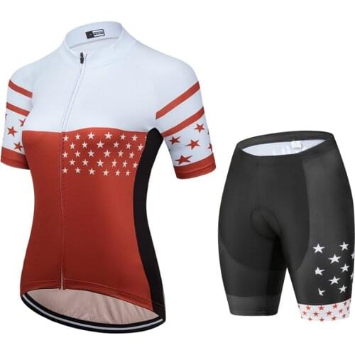Aofly Womens Cycling Clothing Equipment Bike Shirt Short Sleeve Summer Female Set Promotion Free Shipping Brazil Pants With Gel