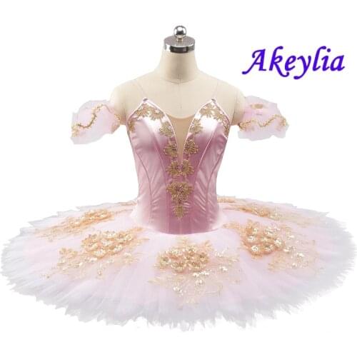 Sleeping Beauty variation Professional Ballet Tutu pink the Nutcracker Classical pancake Ballet Costume Platter Tutu dress0258
