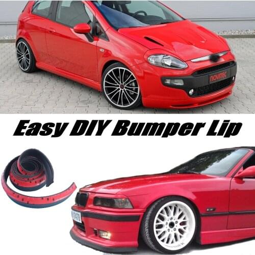 Bumper Lip Deflector Lips For Fiat Punto Grande Evo / Zastava 10 Front Spoiler Skirt For Car Tuning / Body Kit / Strip