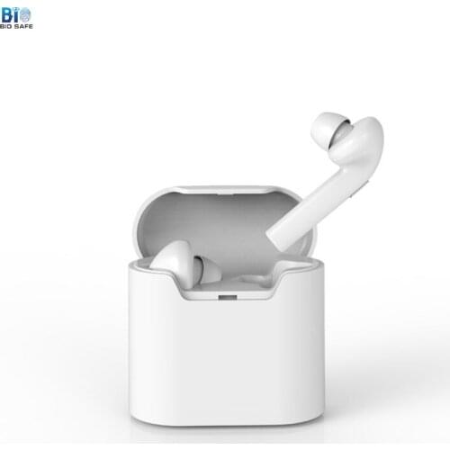 Biosafe Bluetooth Earphones Portable Wireless Earbuds Mini Stereo Music Headsets With Mic Charging Box For Iphone