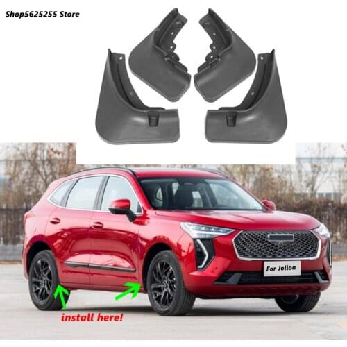 Car Fender Mudflaps for Haval Jolion 2021 Accessories Front Rear Mudguards Splash Guards Mud Flaps Protector Anti-dirty