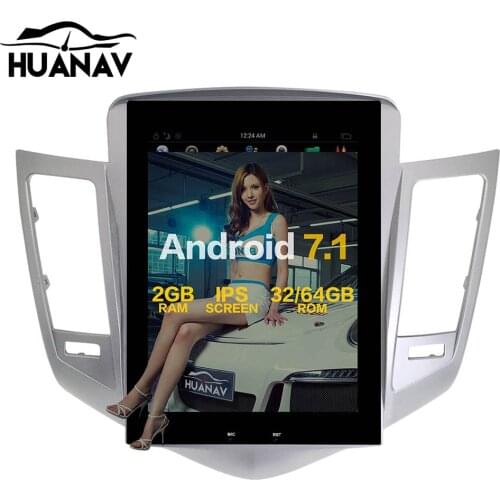 Pure Android7.0 Tesla style Car GPS Navigation For CHEVROLET CRUZE 2009-2013 Auto navi stereo headunit multimedia No DVD Player