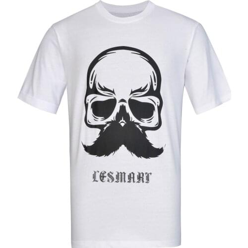 Mens Printed T-Shirt Lesmart Short Sleeve O-Neck Skull Print Tshirt Soft Breathable Mens Top Casual Shirts for Summer