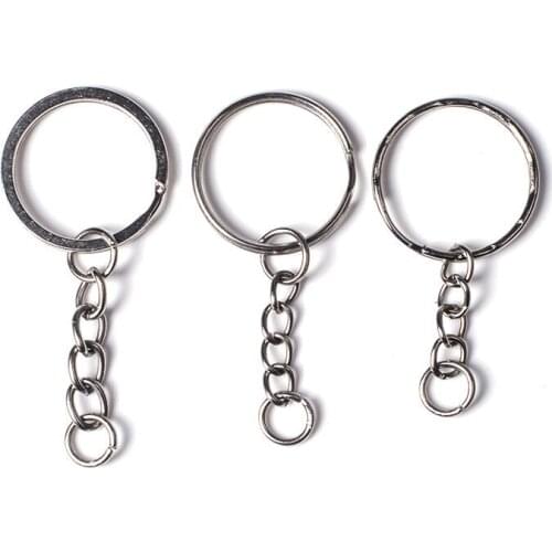 Metal key Chain Dia 2.5/3cm Key Ring Jewelry Accessories Wholesale 200pcs