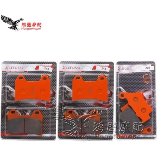 Motorcycle Brass Alloys Front / Rear Brake Pads For BMW G650X F800GT F800R F800S F800ST Touring