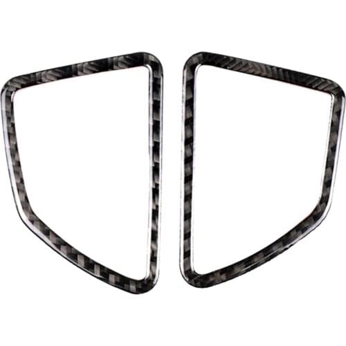 2 Pieces Car Air Conditioner Outlet Cover Trim Carbon Fiber Decal for BMW E70 X5 08-13