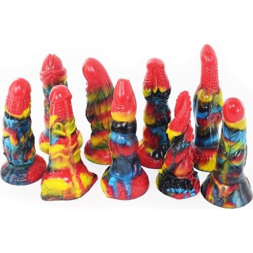 2021 New Animal dildo penis sex toys for women masturbator vagina anal Butt plug suction cup Dildo big dick couple flirting