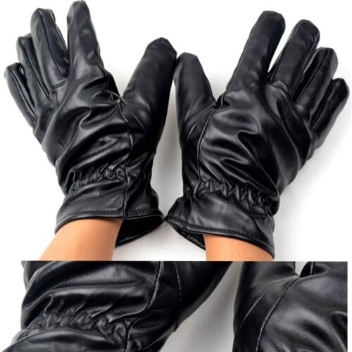 Wholesale PU leather good elasticity Household Gloves Outdoor Keep warm gloves