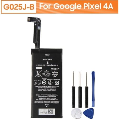 Original G025J-B Battery For Google Pixel 4A Genuine Replacement Phone Battery 3080mAh With Free Tools