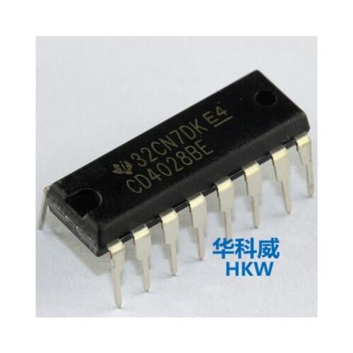 Original import CD4028BE decimal decoder decoder CD4028 DIP - 16 brand new authentic