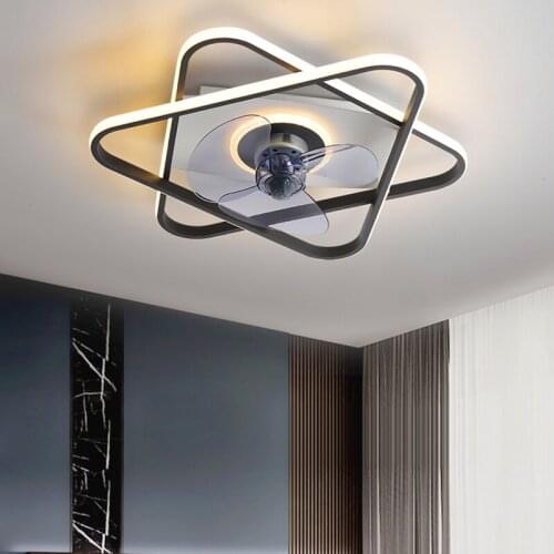 Nordic bedroom ceiling fan with led light and control electric fan ceiling lights dining room ceiling lamps indoor lighting