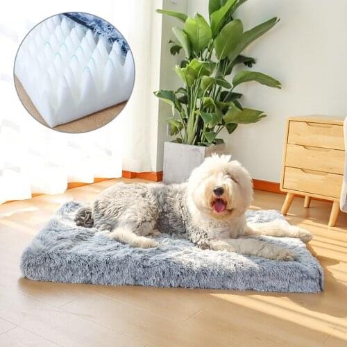 Big Pet Dog Bed For Small Large Medium Dogs Cat Sofa Mat Long Plush Grande Washable Warm Sleeping Cushion Soft Pets Bed Mat Nest