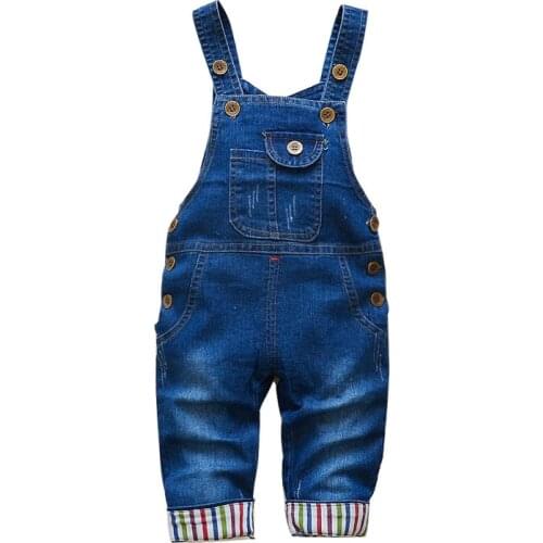 Baby boys pants infant overalls 1-3 years baby girls clothes boy spring/autumn jeans kids animal jumpsuit cotton denim trousers