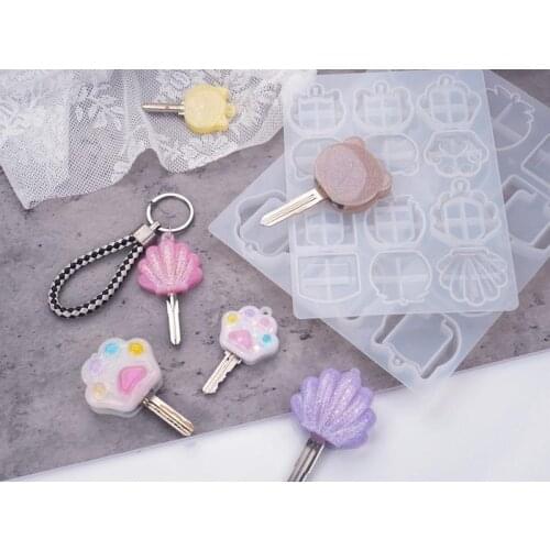 DIY Key Case Silicone Mold UV Epoxy Resin Casting Molds For Resin Jewelry Casting Mold Making Resin Carfts