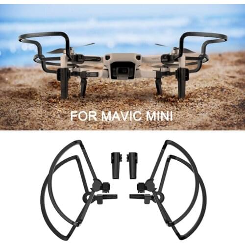 Foldable Propeller Guards with Landing Gear for DJI Mavic Mini Safe Landing and Flying Quick Release Propeller Drone Accessories
