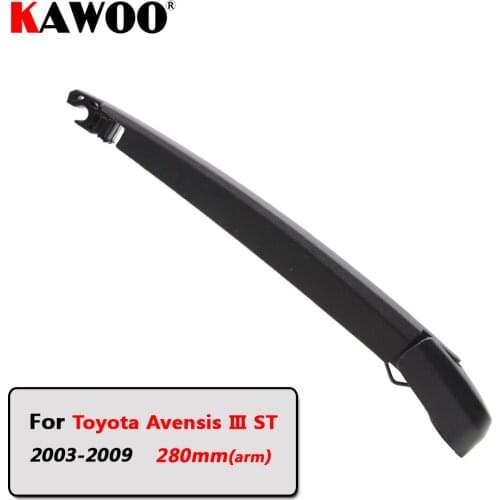 KAWOO Car Rear Wiper Blade Blades Back Window Wipers Arm For Toyota Avensis 3 ST Hatchback (2003-2009) 280mm Windscreen Blade