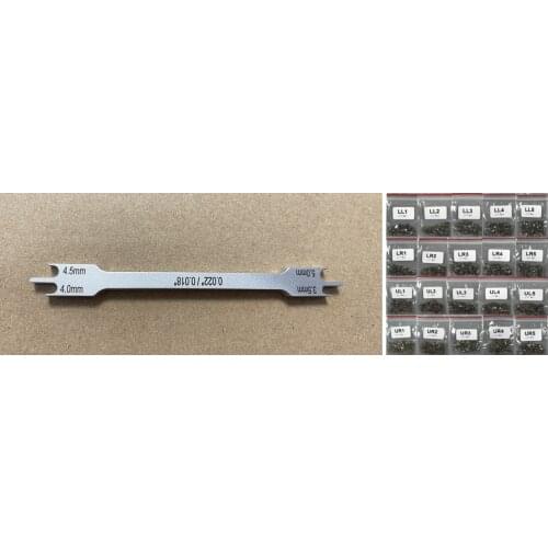 3.5mm-5.0mm Dental Orthodontic Brace Bracket Positioning Height Wick Gauge Metal Precision Brackets Positioner