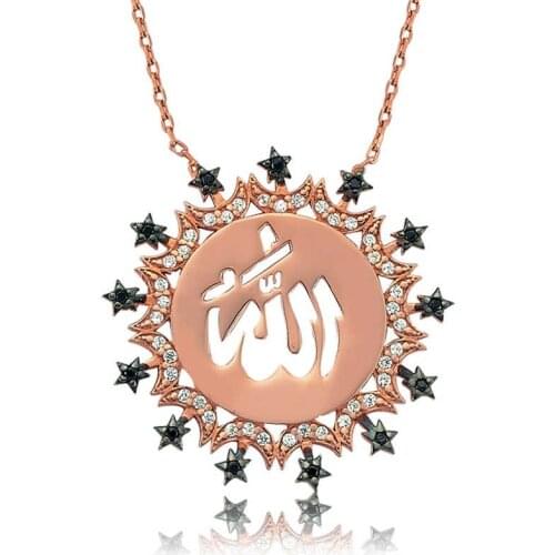 Tevuli 925 Sterling Silver Allah Written Lady Necklace