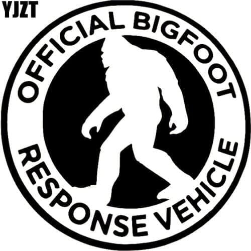 YJZT 16CMX16CM Fashion Big Foot Response Team Vinyl Decal Car Sticker ZOMBIE Car-styling Accessories S8-1173