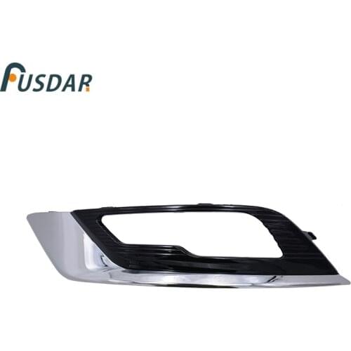 1Pcs LH Gloss Black Front Fog Lamp Light Grille Cover Trim Chrome Fit For Ford Mondeo/Fusion 2017